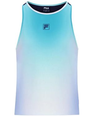 Fila Gradient-Effect Racerback Top - Blue