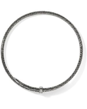 John Hardy Spear Coil Diamond Choker Necklace - Metallic