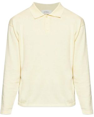 Lisa Yang Button Long-Sleeve Polo Shirt - White