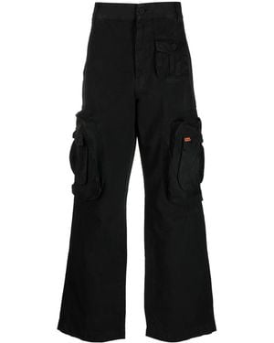 Heron Preston マルチポケット ストレートパンツ - ブラック
