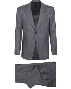 Lardini Pinstripe wool suit - Gris