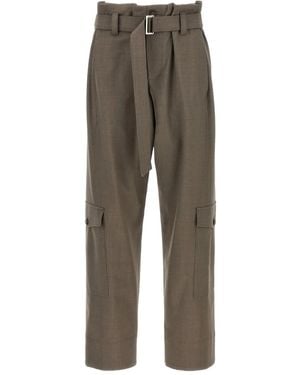 Brunello Cucinelli ベルテッド カーゴパンツ - グレー
