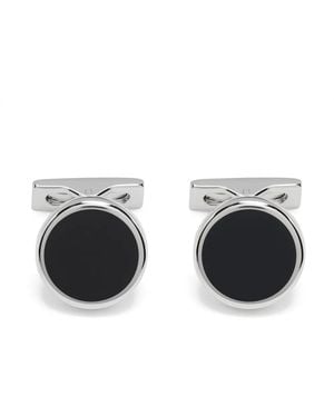 ST Dupont Round-Cut Cufflinks - Black