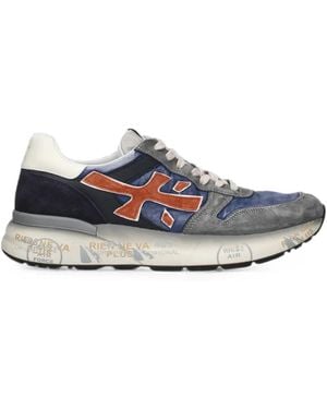 Premiata Mick Logo-Patch Sneakers - White