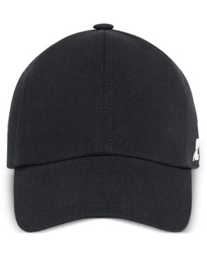 Courreges Logo-Embroidered Cotton Cap - Blue