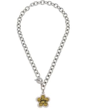 Marc Jacobs Schakelhalsketting Met Bedel - Metallic