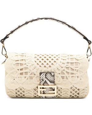 Fendi Baguette Schultertasche - Mettallic