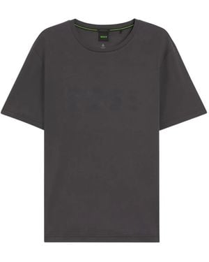 BOSS Logo-Print T-Shirt - Black