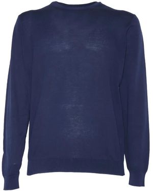 FILIPPO DE LAURENTIIS Cotton Crew-Neck T-Shirt - Blue