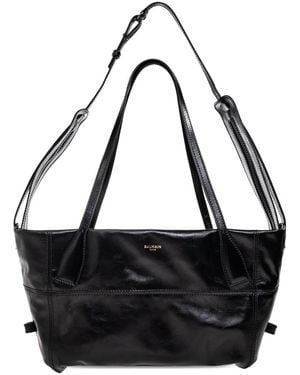 Balmain Borsa Tote Con Stampa - Nero