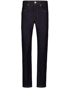 Fendi Selleria Logo-Embroidered Jeans - Blue