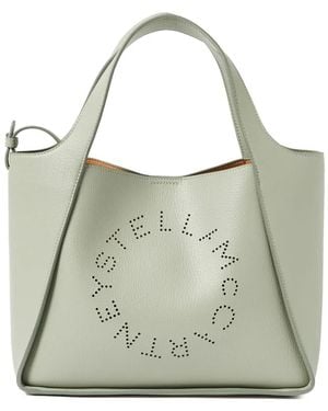Stella McCartney Logo Lettering Shoulder Bag - Green