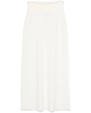 Vanisé Cashmere Maxi Skirt - White