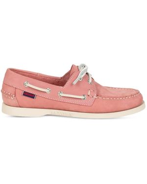 Sebago Nubuck Flat Loafers - Pink