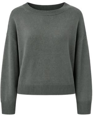 Calvin Klein Ribbed Crew-Neck Jumper - Grey