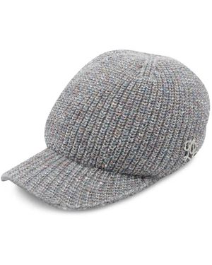 Liu Jo Sequin-Embellished Knitted Cap - Gray