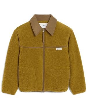 Ami Paris Boxy Fleece Jacket - Green