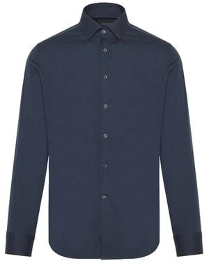 Corneliani Poplin Shirt - Blue