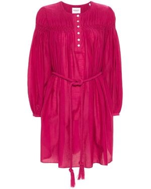Isabel Marant Adeliani ピンタック ドレス - ピンク
