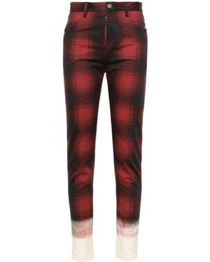 Maison Margiela Tartan-Check Tapered Pants