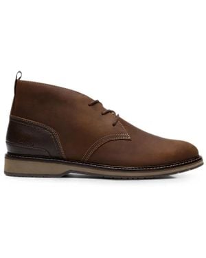 Clarks Monahan Chukka Leather Desert Boots - Brown