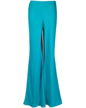 Alberta Ferretti Pantaloni Svasati A Vita Alta - Blu