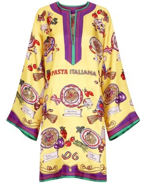 Dolce & Gabbana Graphic-Print Kaftan - Yellow