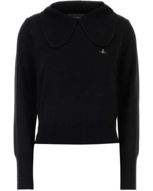 Vivienne Westwood Bea Polo Sweater - Black
