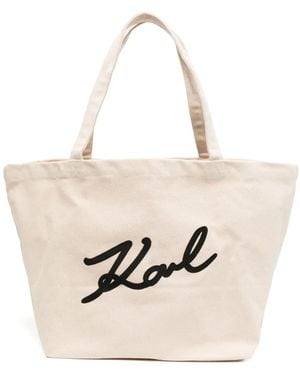Karl Lagerfeld Ksignature Tote Bag - Natural