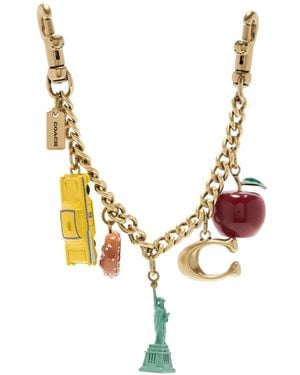 COACH Charm Para Bolso Con Motivo New York - Metálico