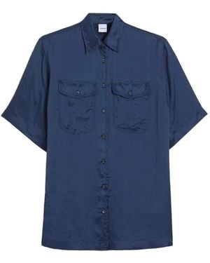 Aspesi Long-Sleeve Pocket Shirt - Blue