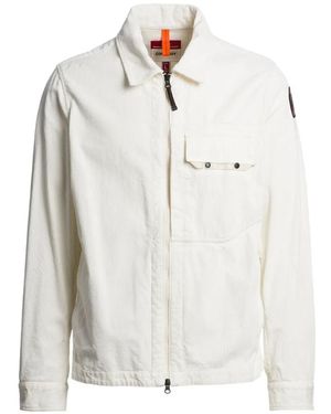 Parajumpers Galross Corduroy Overshirt - White