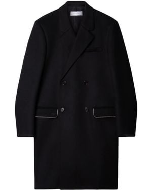 Off-White c/o Virgil Abloh ジップディテール ウールコート - ブラック
