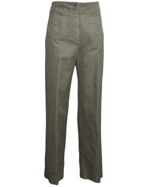 Aspesi Pantalon Court À Détails Lacés - Green