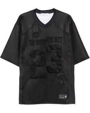 ih nom uh nit Number-Patch T-Shirt - Black