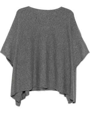 Not Shy Poncho Pamina De Cachemira - Gris