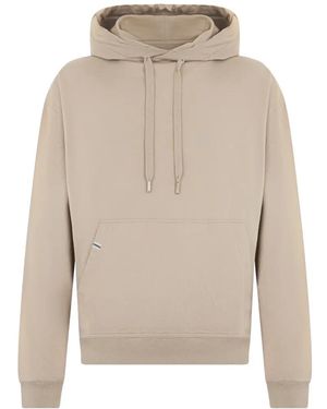 Fedeli Drawstring Cotton Hoodie - White
