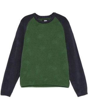 Stussy Raglan-Sleeve Jumper - Green