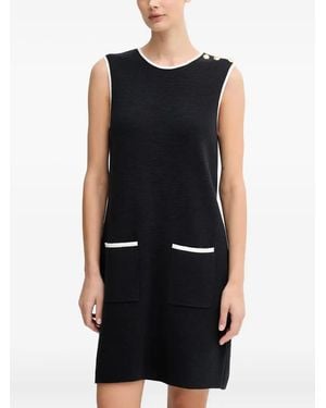 Barbour Robe Courte À Poches Boutonnées - Noir