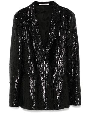 Tagliatore Sequinned Blazer - Black