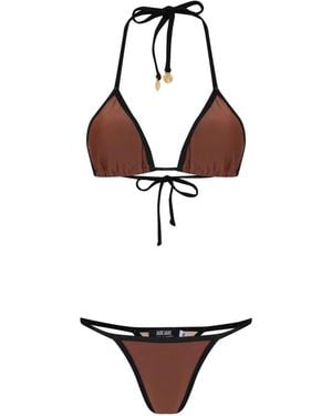 Amir Slama X Jade Picon Tie-Detail Bikini - White