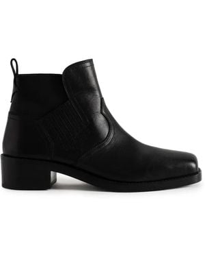 Zadig & Voltaire Botas Igata De Piel De Vaca Suave - Negro