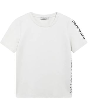 Max Mara Nancy Logo-Print T-Shirt - White