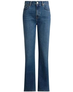 Ralph Lauren High-Rise Straight-Leg Jeans - Blue