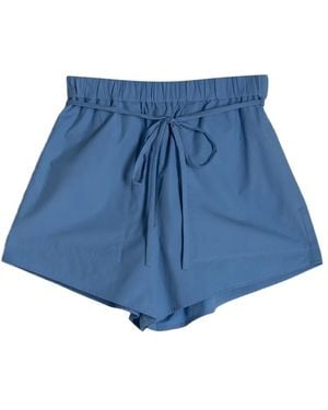 Bondi Born Avila Drawstring Shorts - Blue