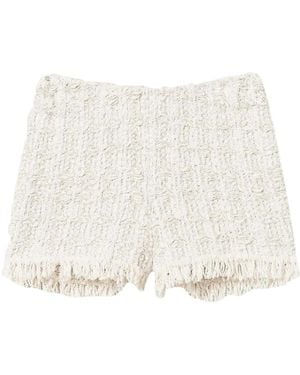 Twinset Lurex Jacquard Shorts - Natural