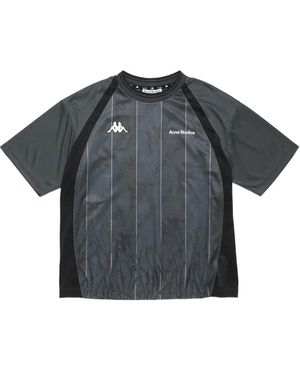 Acne Studios X Kappa Logo T-Shirt - Grey