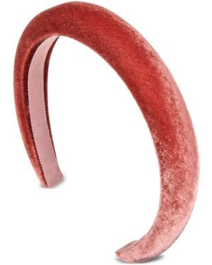 Jennifer Behr Tori Velvet Headband - Red