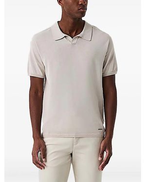 ALPHATAURI Nahtloses Poloshirt in 3D-Strick - Grau