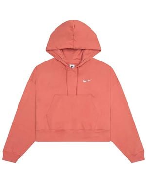 Nike Stadium Swoosh-Embroidered Hoodie - Pink